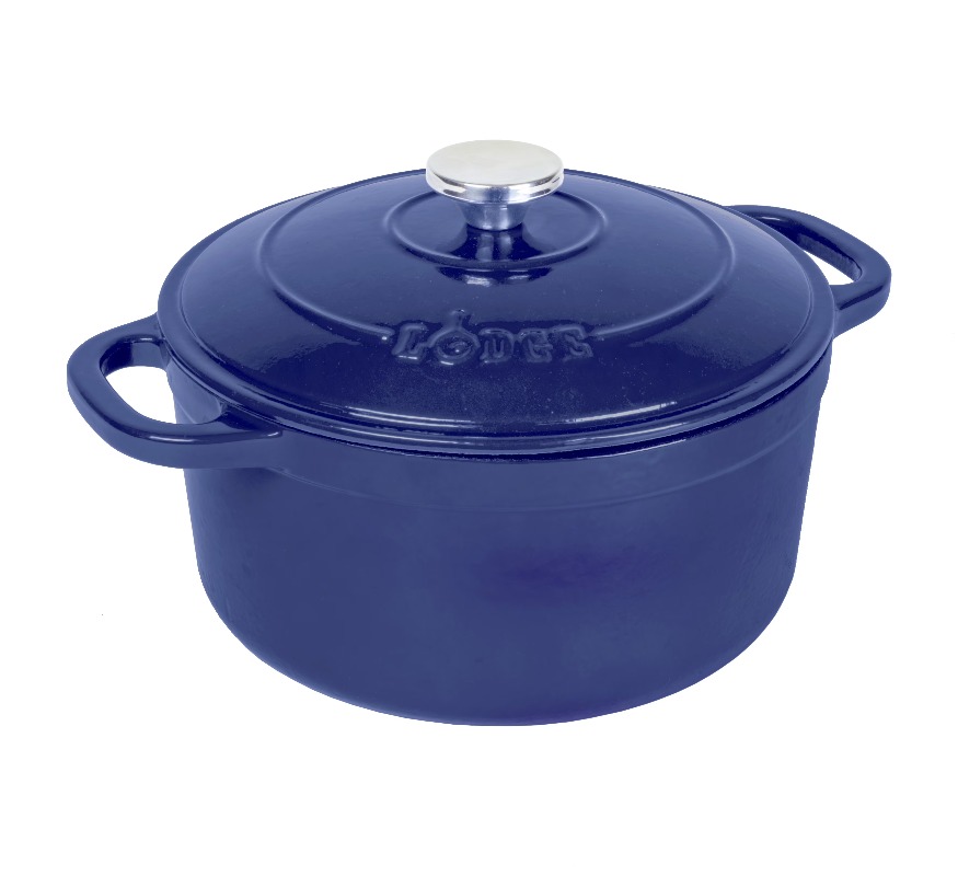 Dutch Oven Enamel - ロッジ カストアイアン 5.5クォート インディゴ エナメル加工 ダッチオーブン