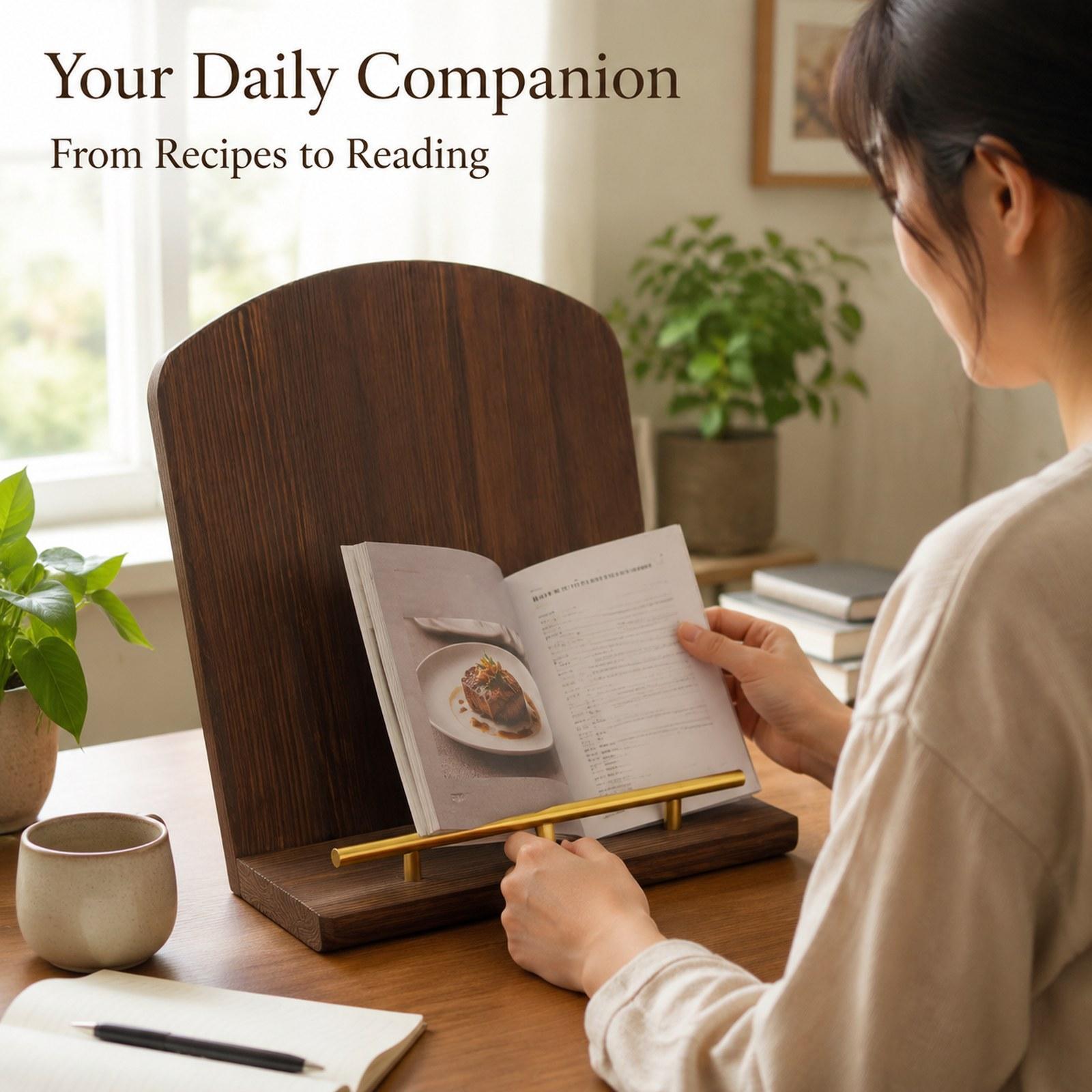 木製料理本スタンド レシピブックホルダー 多機能装飾シャルキ - Home Cooking Book のレビューと価格