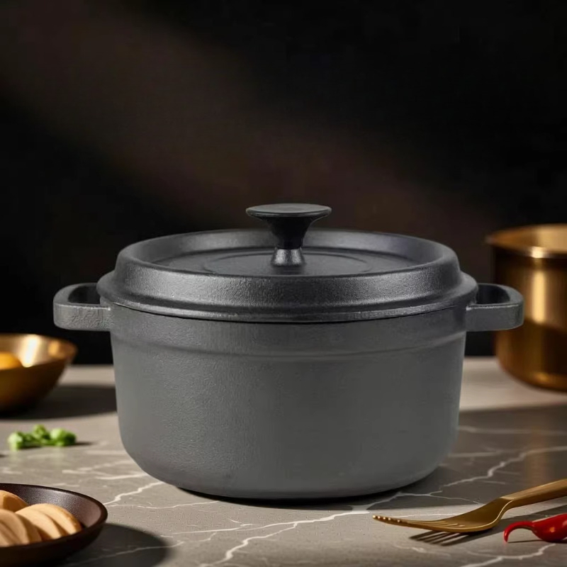 エナメル加工の鋳鉄製ダッチオーブン、ガスコンロ用の厚底シチュ - Dutch Oven Enamel のレビューと価格