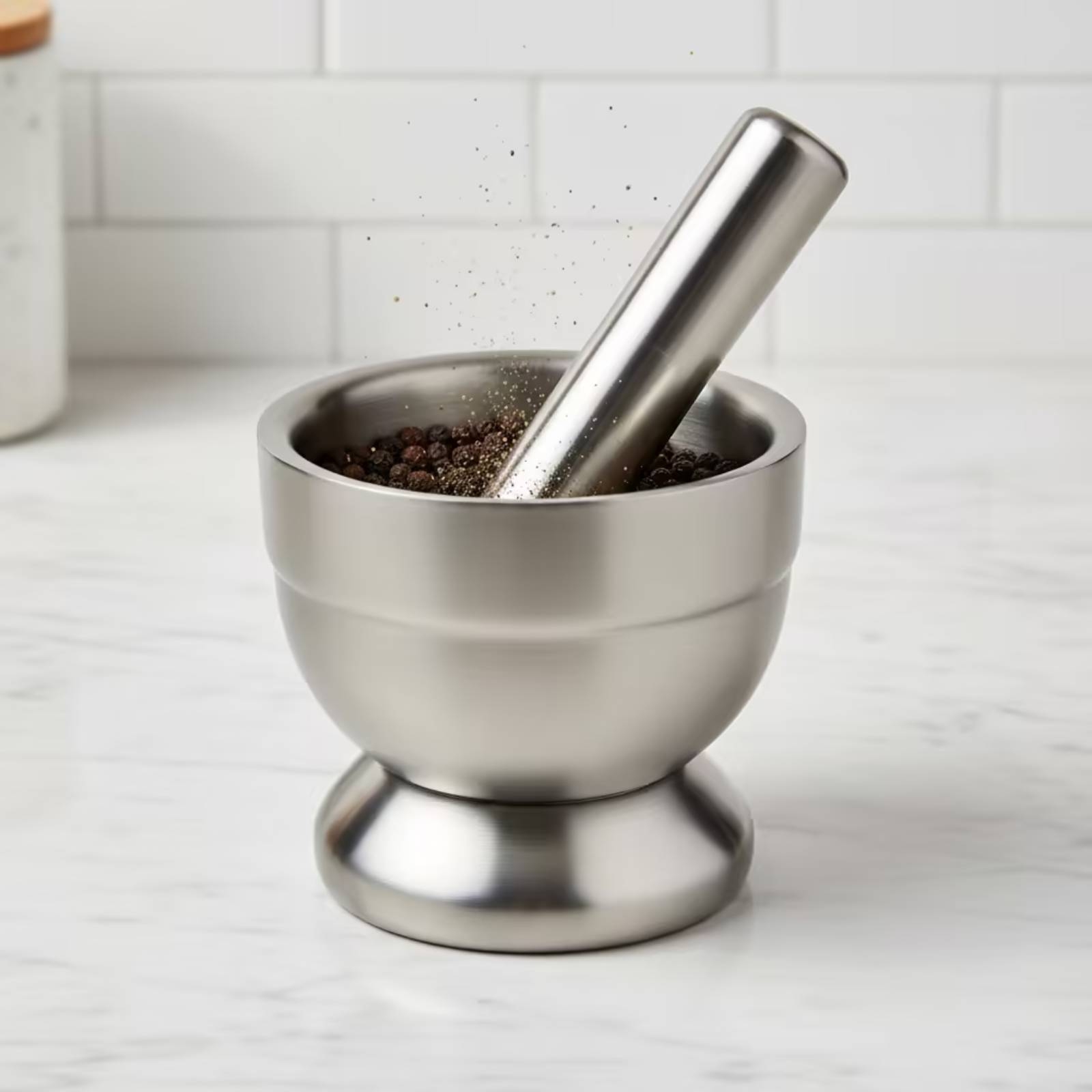 蓋付き乳鉢と乳棒、汚れがつきにくいハーブグラインダー、調味料 - Home Cooking In のレビューと価格
