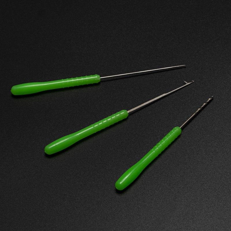 3個入りカーボンスチール製ベイトドリル針 鯉釣り用ベイトリグ - Wok Carbon Steel のレビューと価格