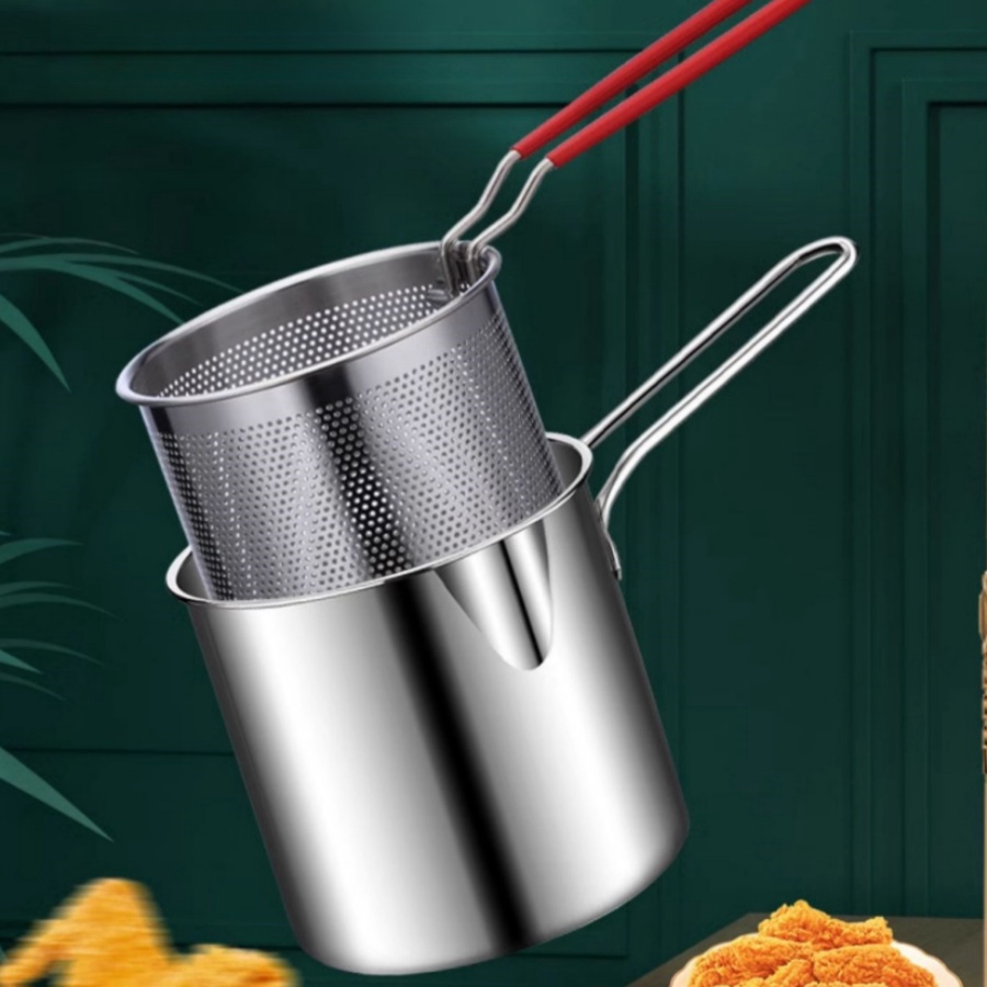 コンパクトなステンレス製フライヤーフィルターラック 家庭料理 - Home Cooking Utensils のレビューと価格