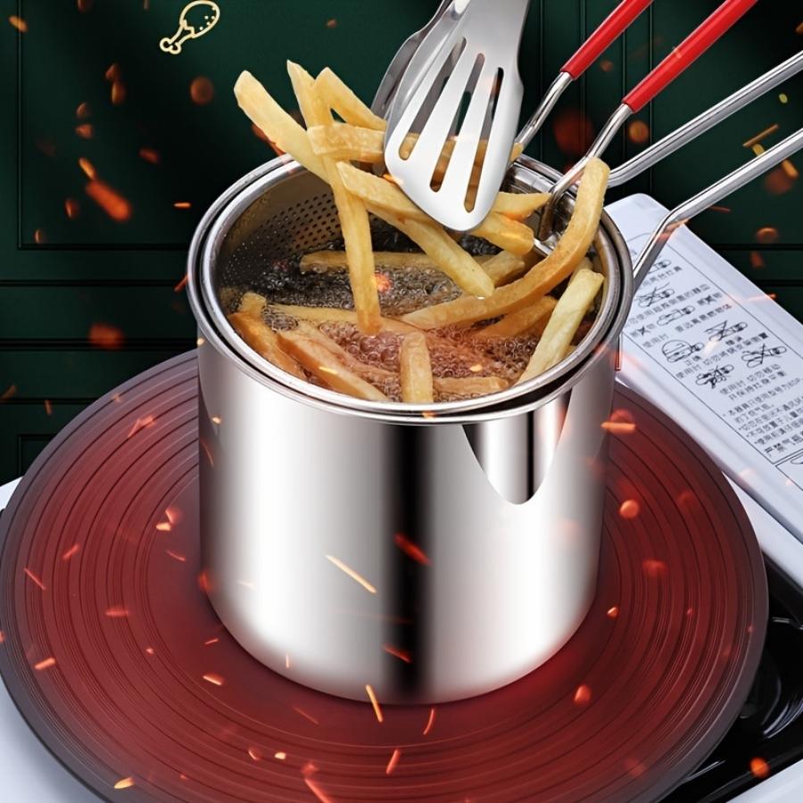 コンパクトなステンレス製フライヤーフィルターラック 家庭料理 - Home Cooking Utensils のレビューと価格