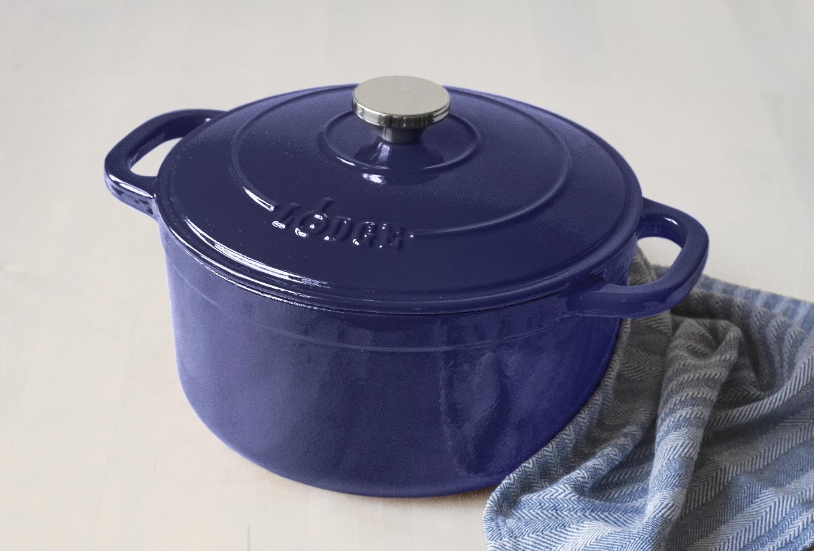 ロッジ カストアイアン 5.5クォート インディゴ エナメル - Dutch Oven Enamel のレビューと価格