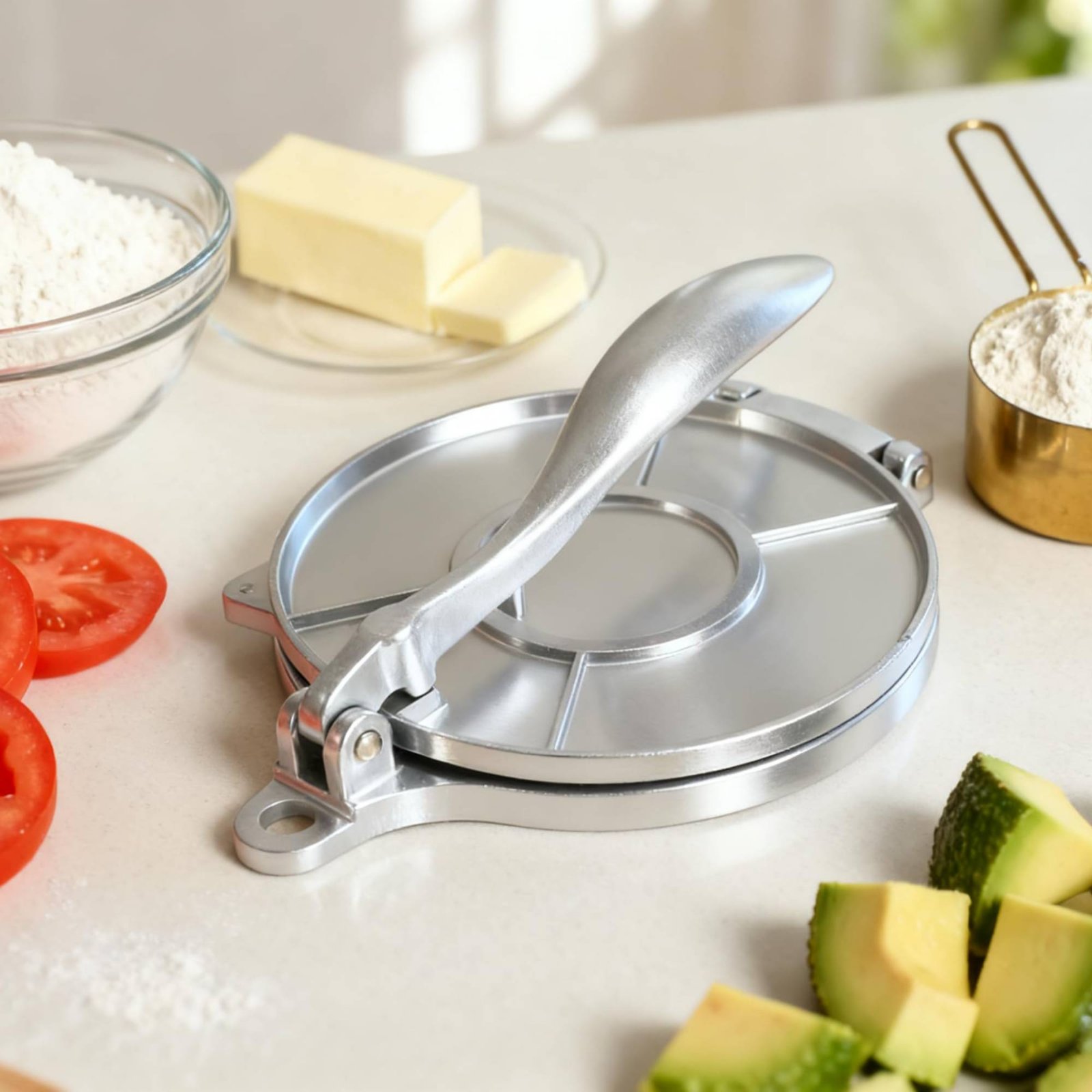 トルティーヤプレス機 アルミ製ロティツール 餃子皮プレス機  - Home Cooking Utensils のレビューと価格