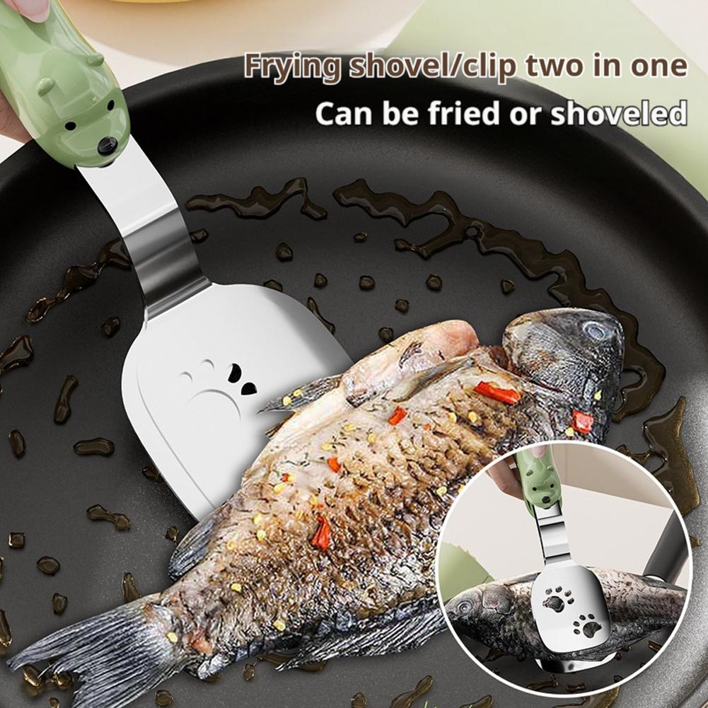 1/2 個クマ魚トングフリッパーステンレス鋼キッチン家庭用器 - Home Cooking Utensils のレビューと価格