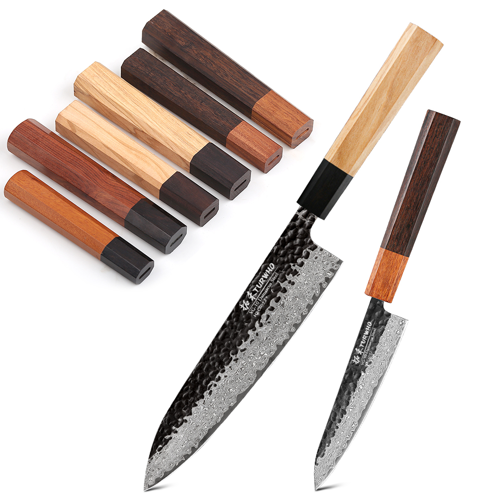 1 ピース日本の古典的な八角形ナイフハンドル DIY 半完成 - Wok Carbon Steel のレビューと価格
